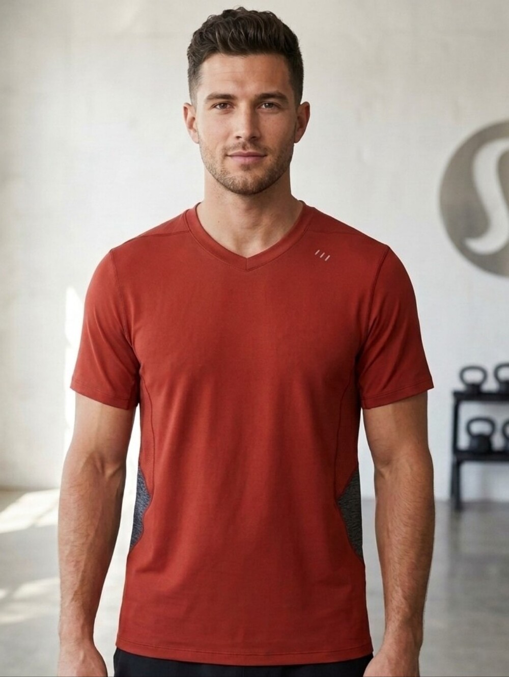 Lululemon Rust Red Performance T-Shirt